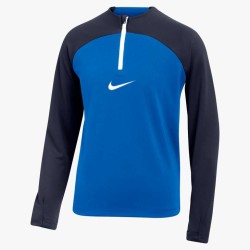 1 - Giacca Tuta Mezza Zip Nike Academy Pro Azzurro