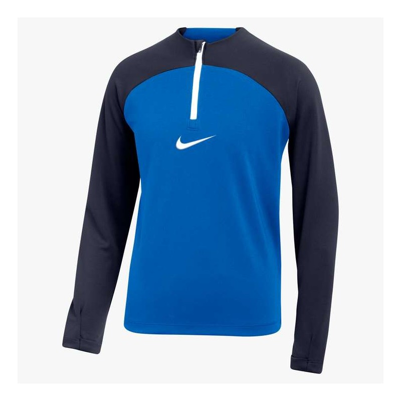 1 - Giacca Tuta Mezza Zip Nike Academy Pro Azzurro